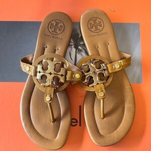 Tory Burch Tan Leather Sandals